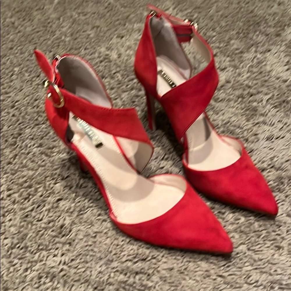 Elegant Red Women's Heels